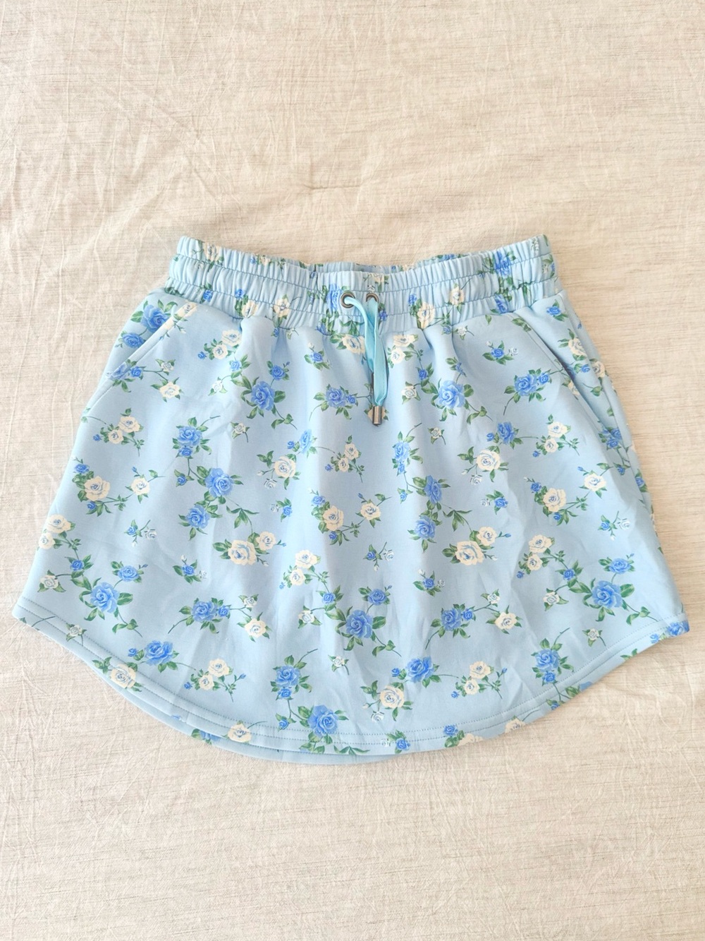 AS Revival Altard state Blue Floral Drawstring Athletic Active Skort